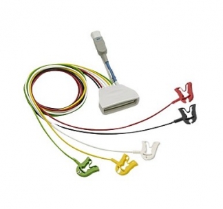 Cable ECG 5 Leads Grabber IEC + SpO2 Tele